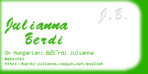 julianna berdi business card